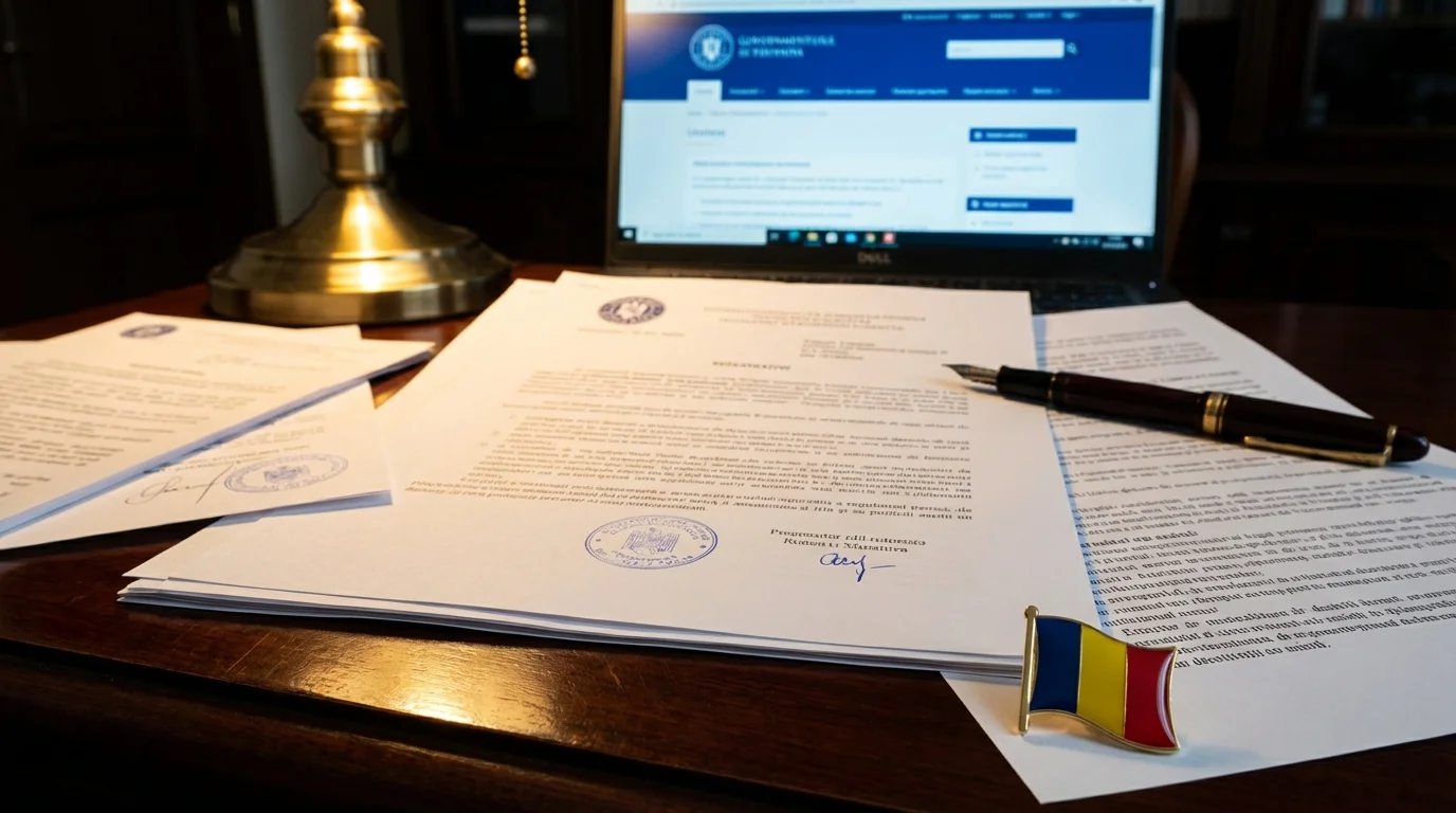Documente legislative și sigla ONJN privind reglementarea pariurilor esports în România